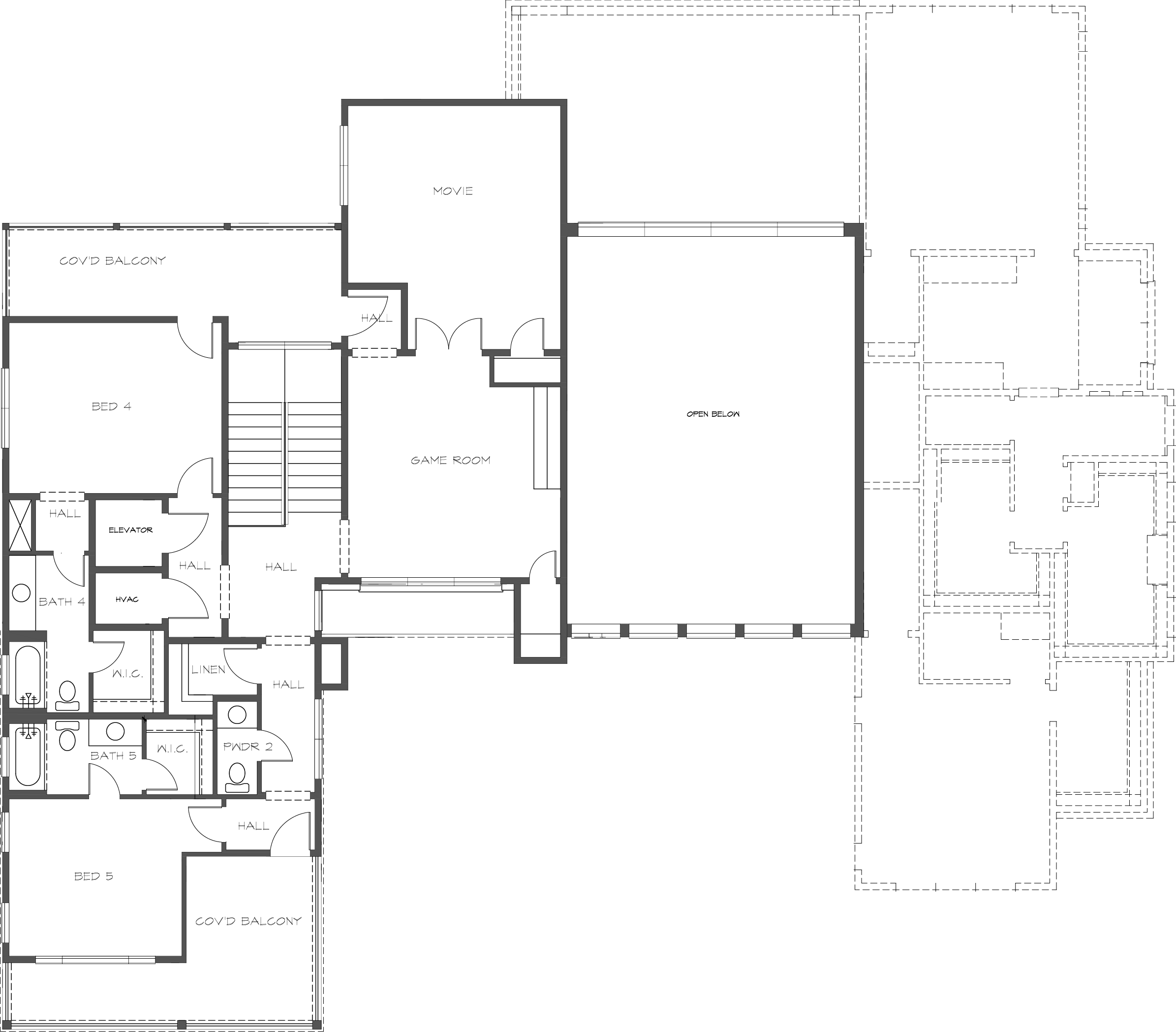 703 Duck Lake upper level floor plan